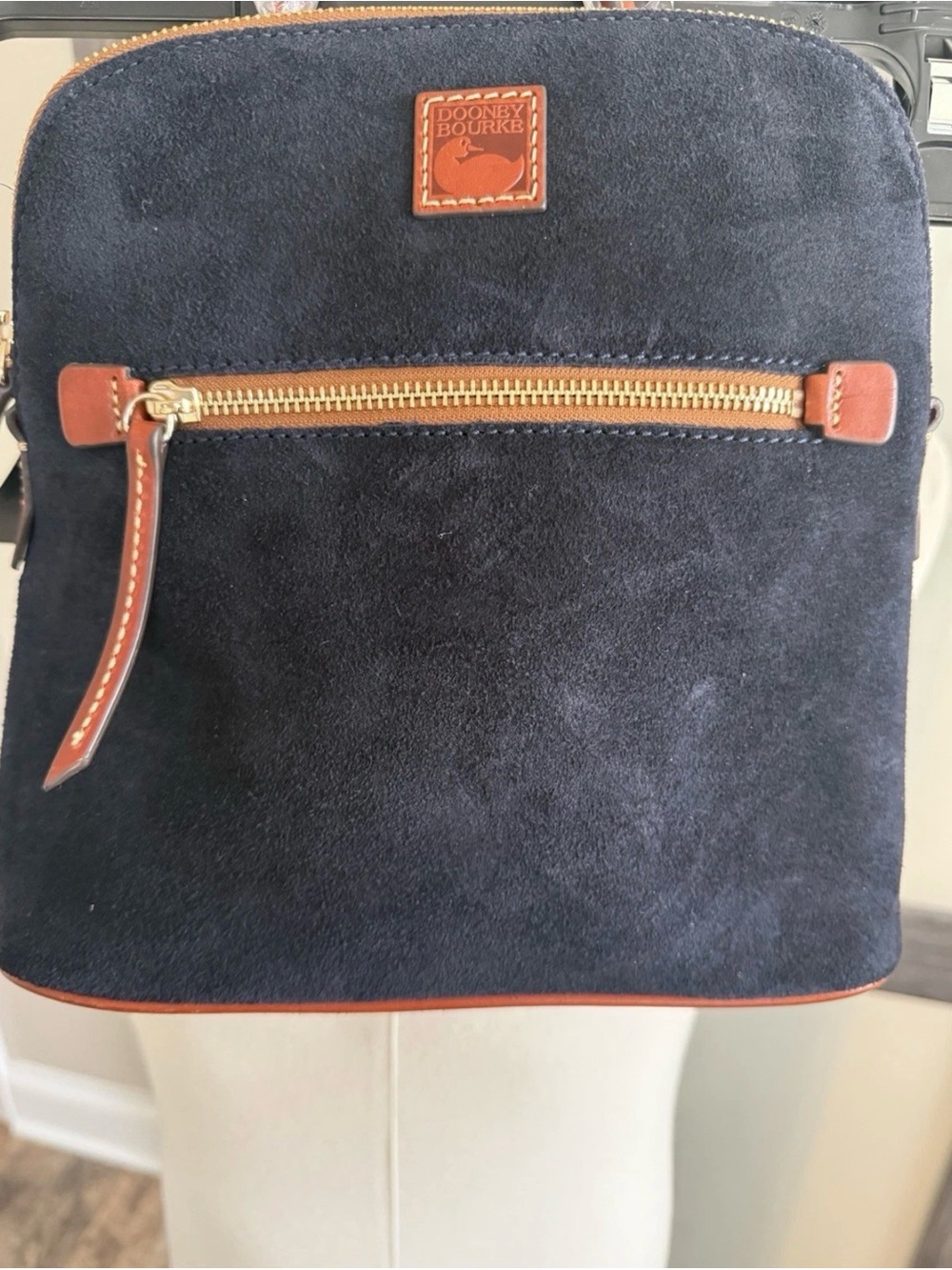DOONEY & BOURKE Blue Suede Leather Backpack